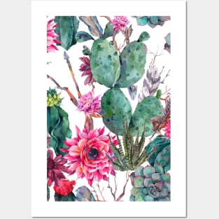 Cactus texture Posters and Art